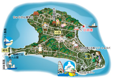 小浜島地図